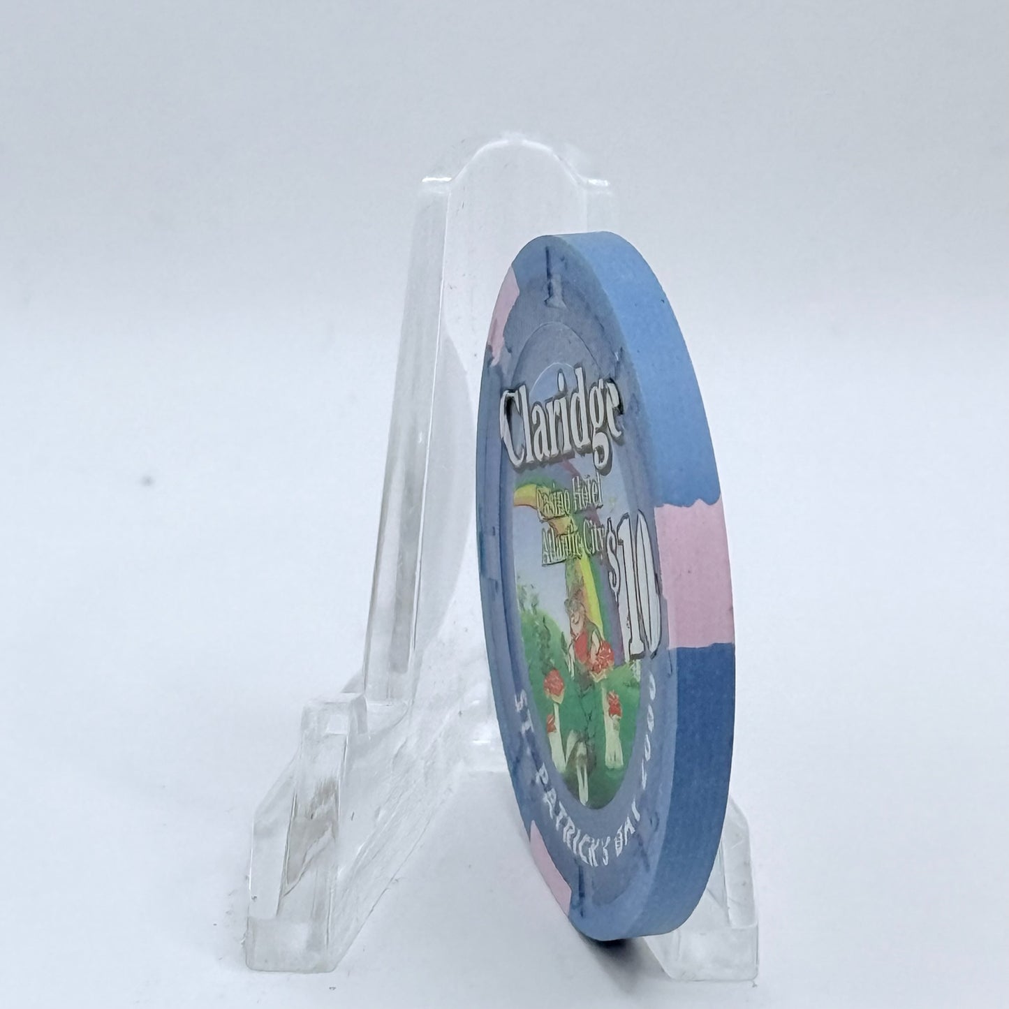 Claridge Atlantic City New Jersey 2000 'St. Patrick's Day' LE $10 Casino Chip