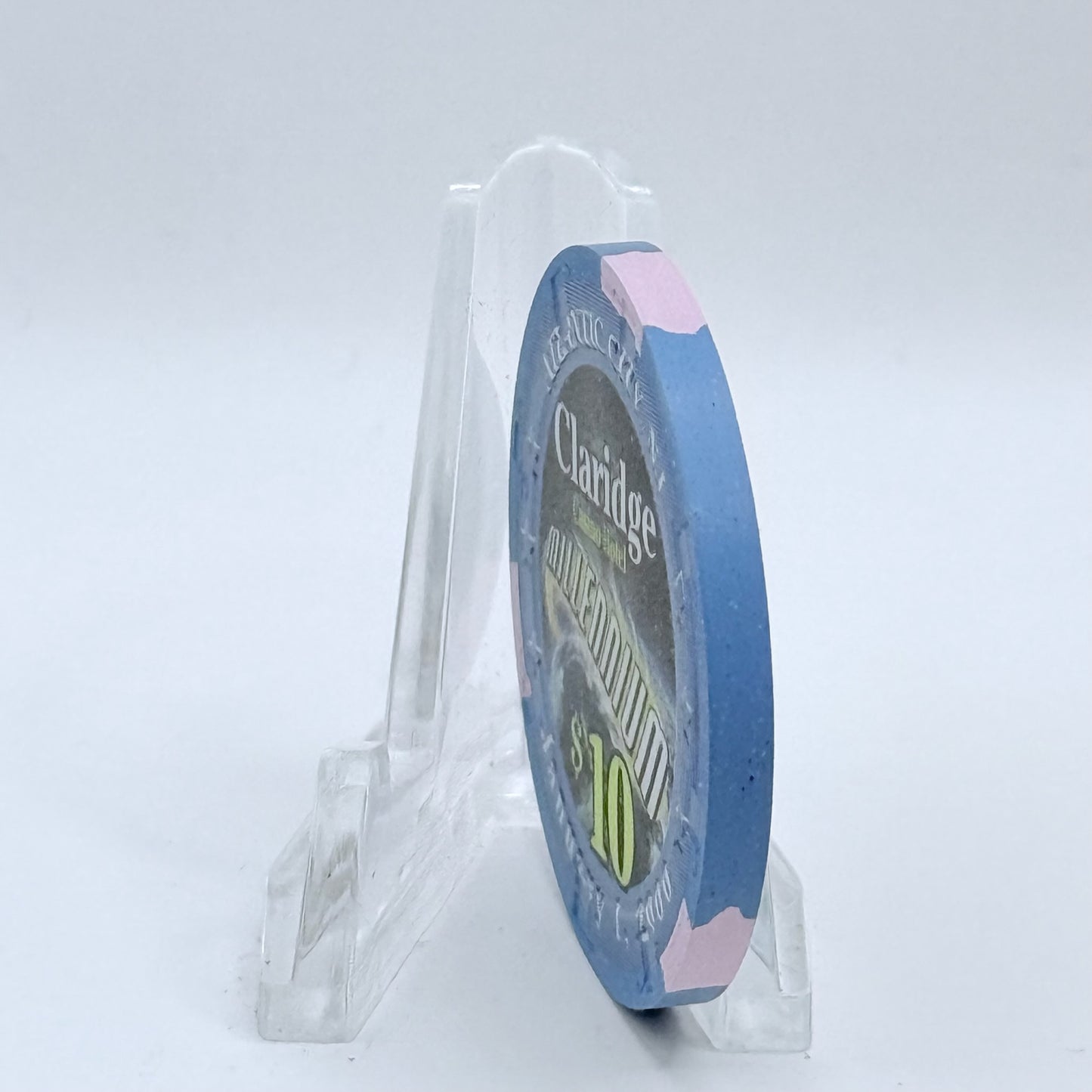 Claridge Atlantic City New Jersey 2000 'Millennium' LE $10 Casino Chip