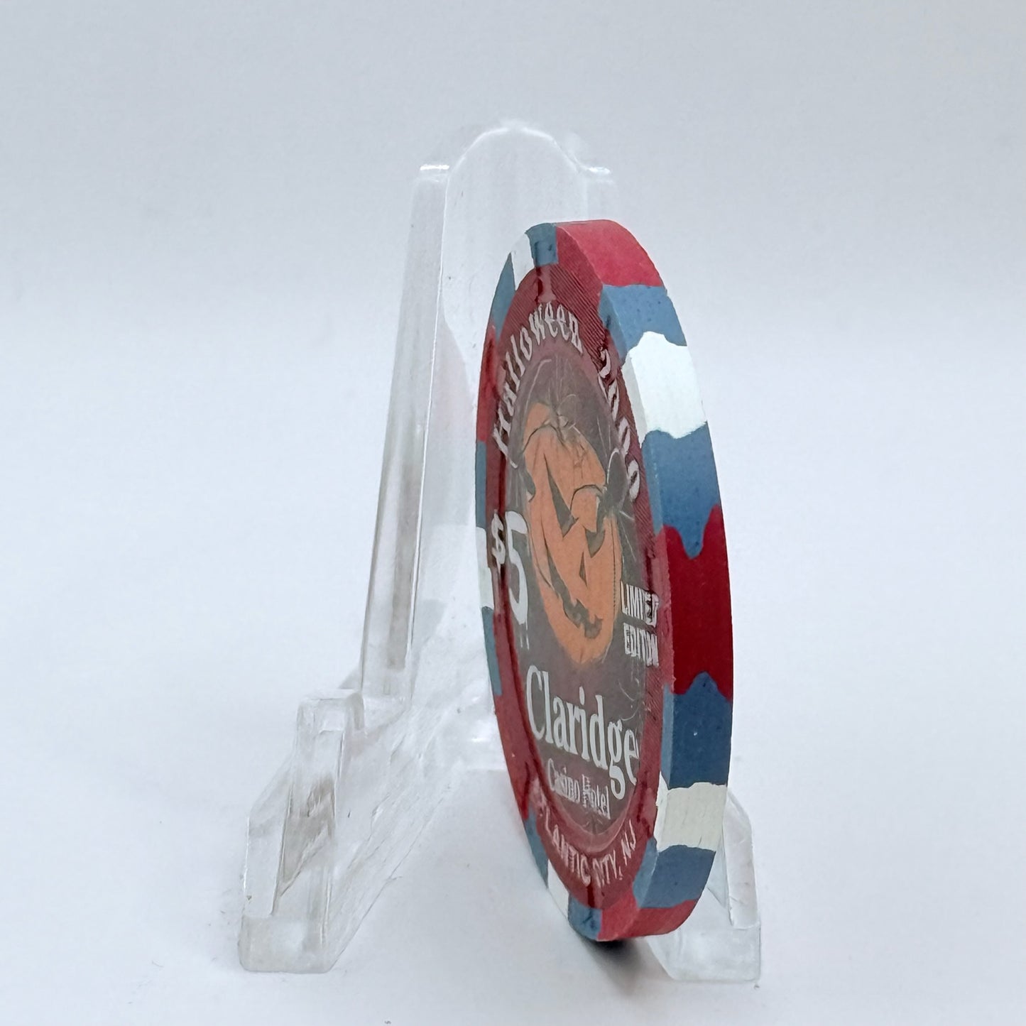 Claridge Atlantic City New Jersey 2000 'Halloween' LE $5 Casino Chip