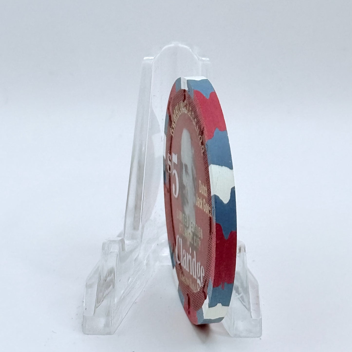 Claridge Atlantic City New Jersey 'Gambling Legends, Dutch Jack Goetz' LE $5 Casino Chip