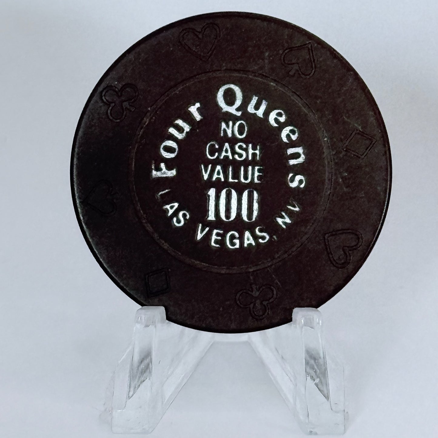 Four Queens Las Vegas Nevada 1990s $100 NCV Casino Chip N0213