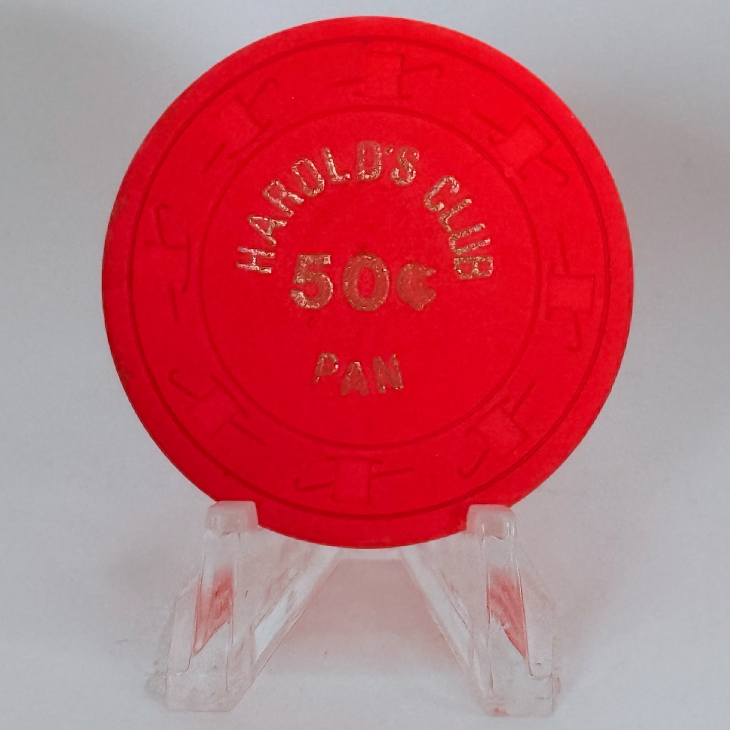 Harolds Club Reno Nevada 1970s $0.50 Casino Chip N3034