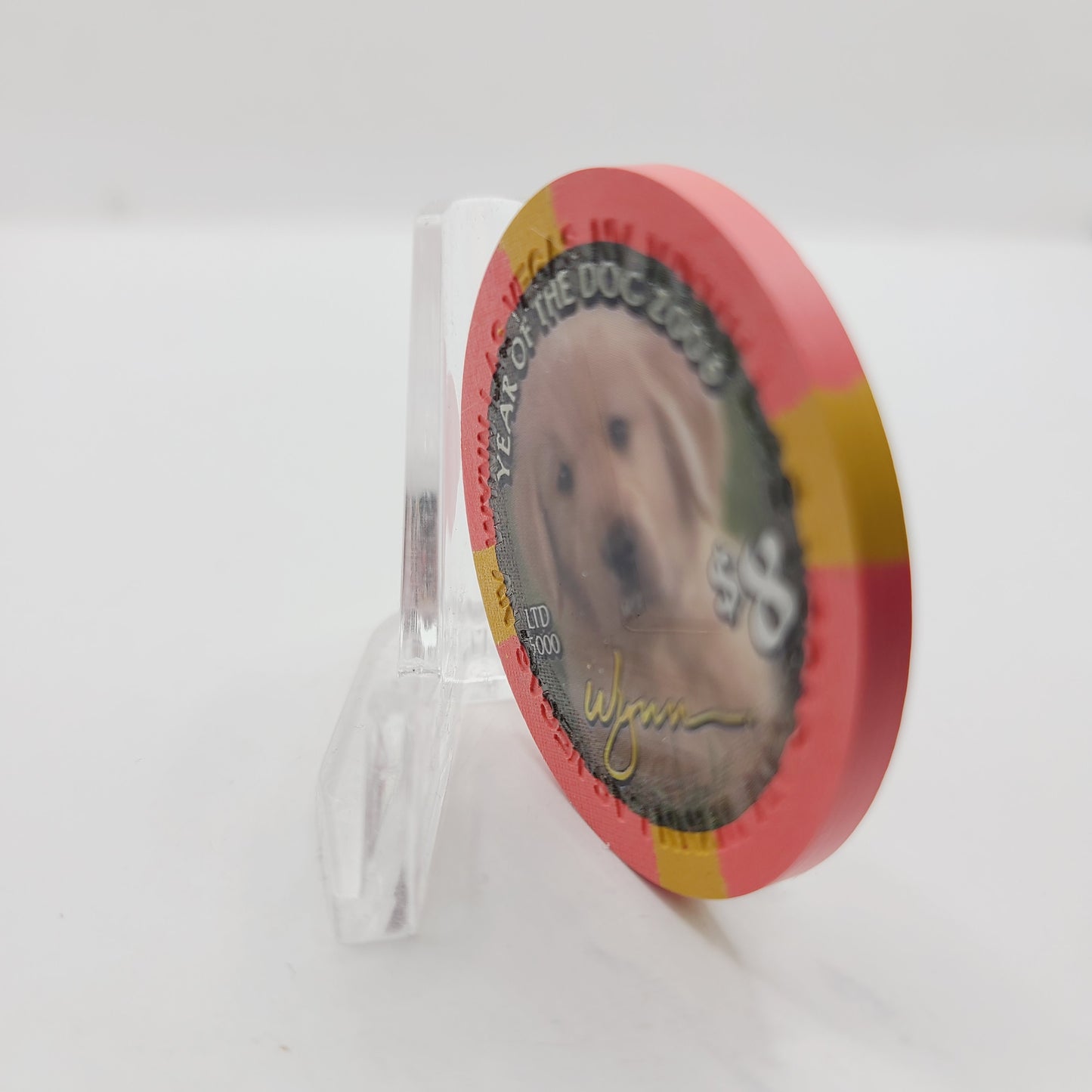 Wynn Resort Casino Las Vegas Nevada 2006 "Year of the Dog" $8 Casino chip E5069 LMT 5000