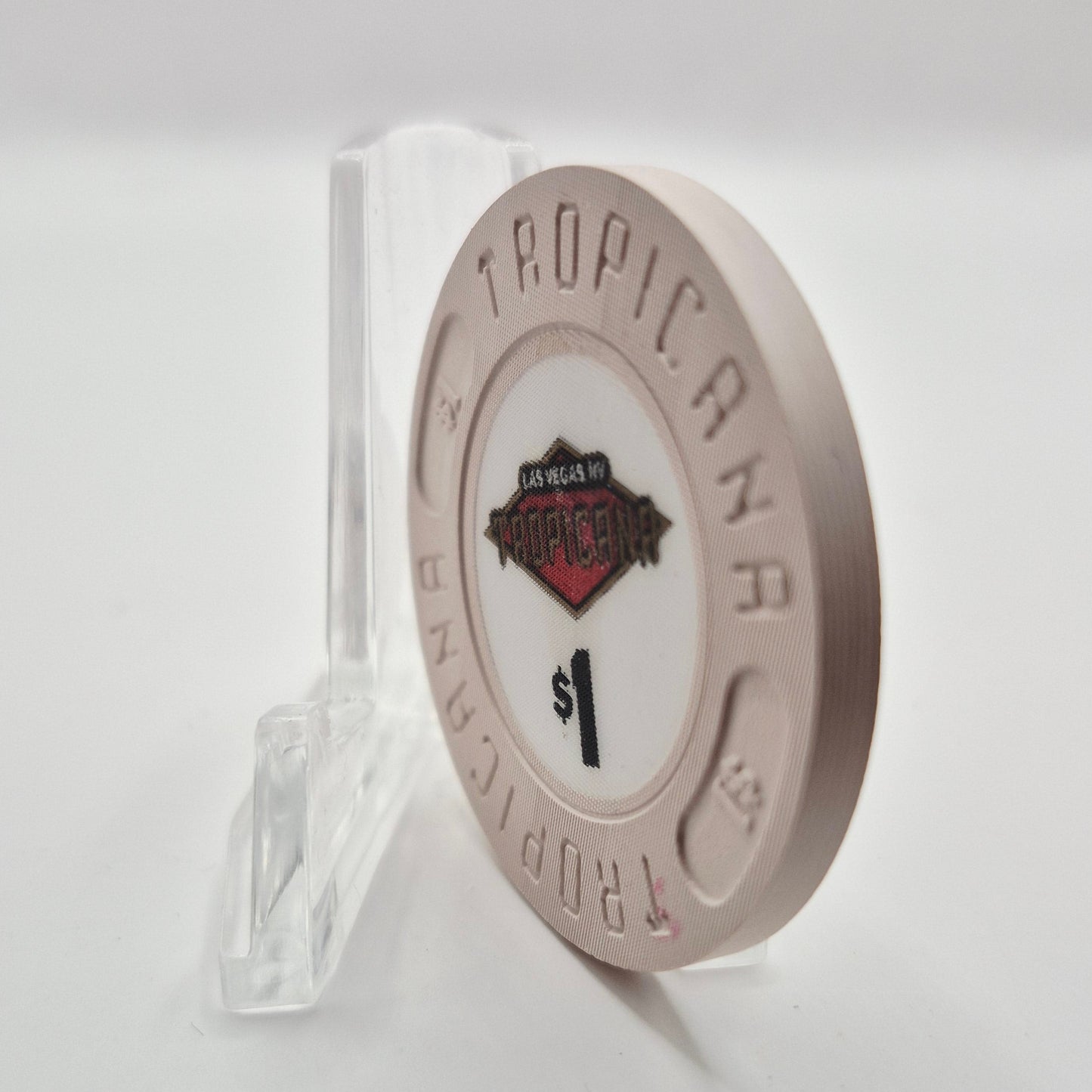 Tropicana Hotel Casino Las Vegas Nevada 1992 $1 Casino Chip N4774 (Linen)