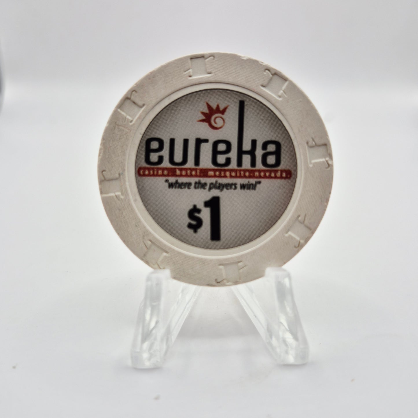 Eureka Casino Mesquite Nevada 2008 $1 Casino Chip E8508 *Circulated