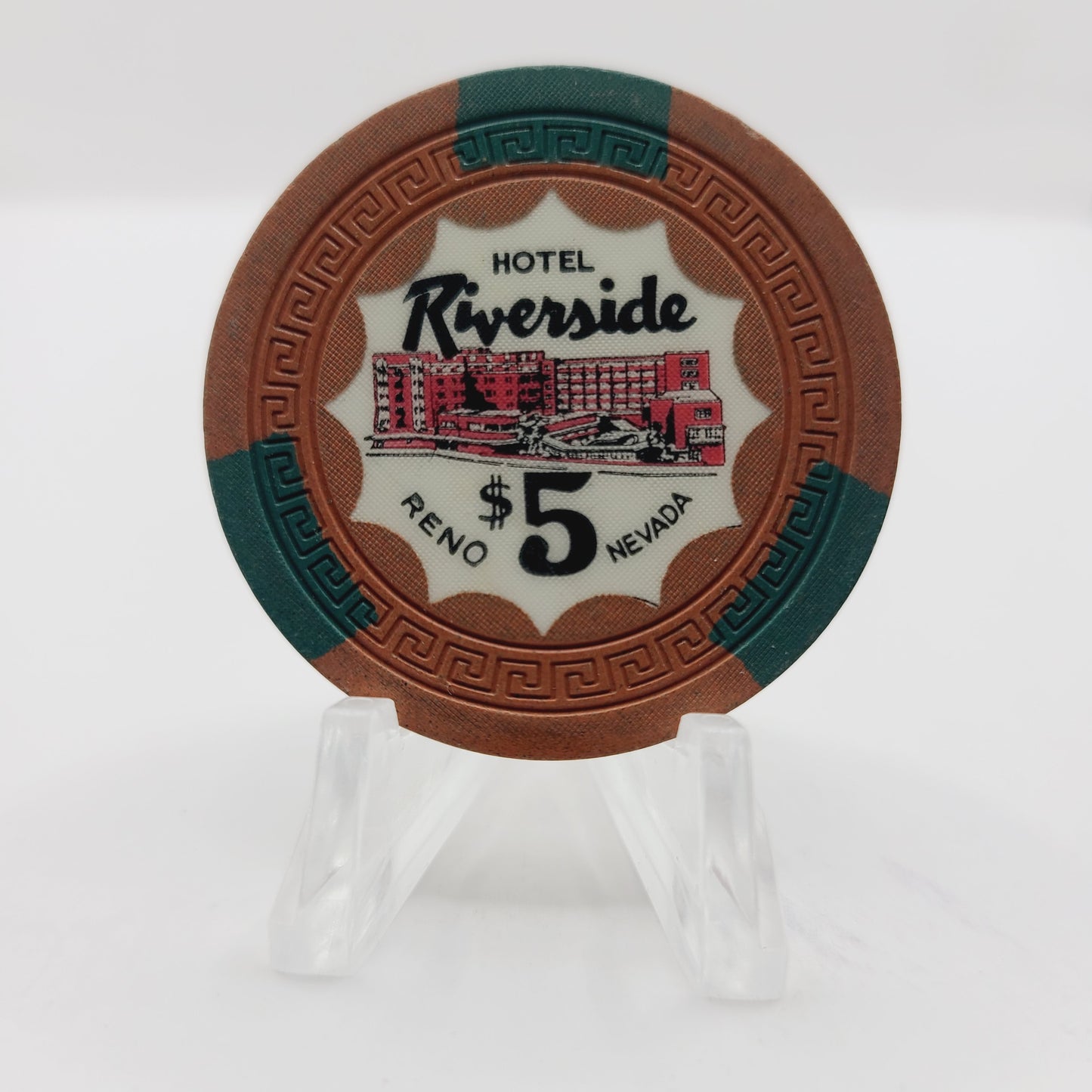 Riverside Hotel Casino Reno Nevada 1956 $5 Casino Chip N5480