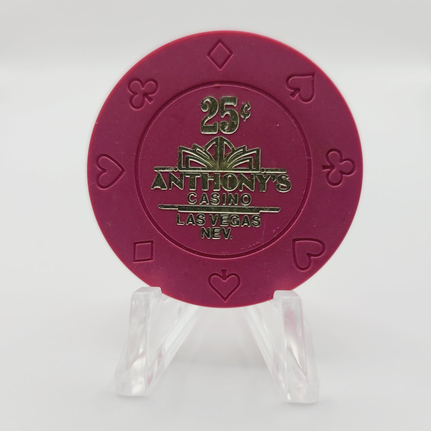 Anthony's Casino Las Vegas Nevada 1989 $.25 Casino Chip N1342