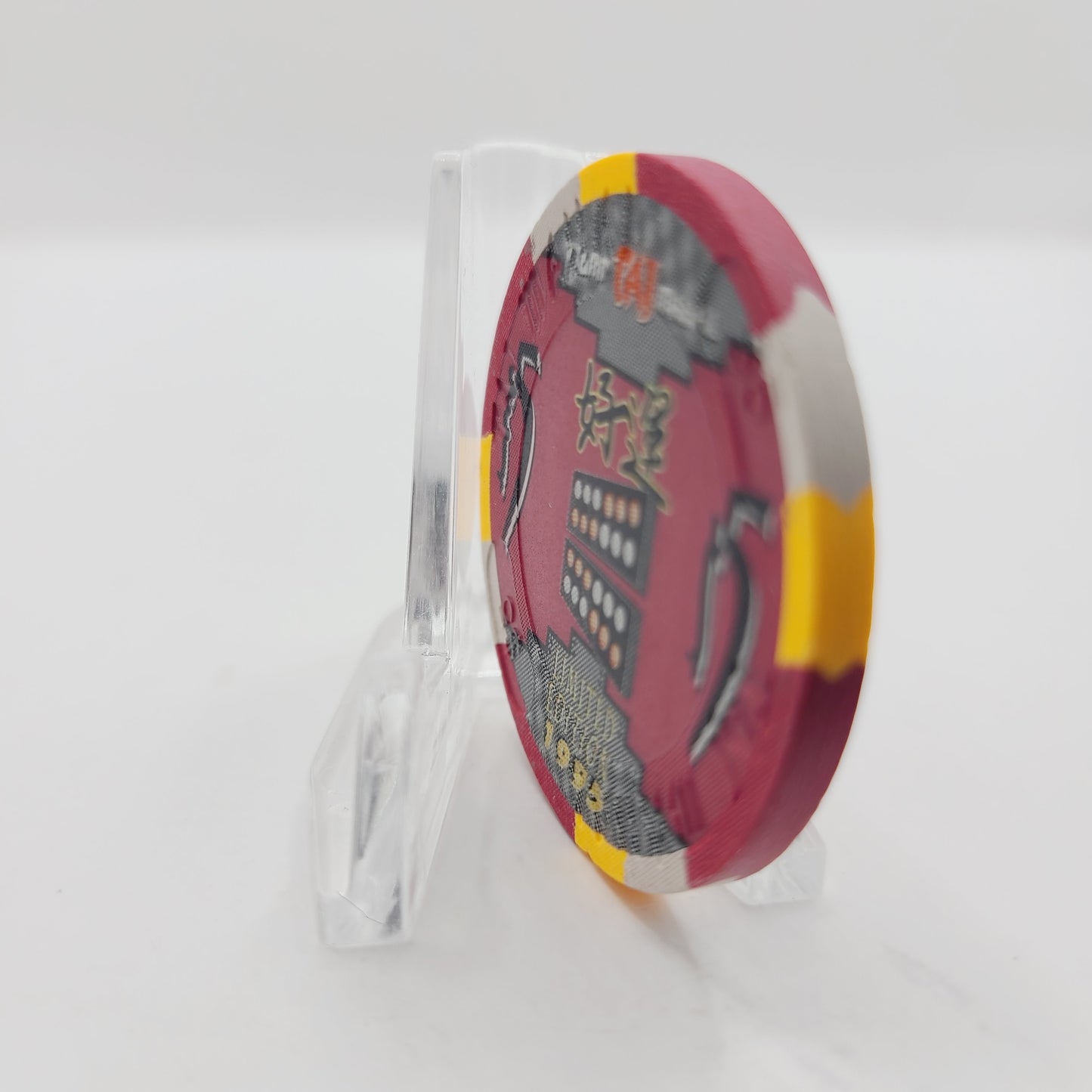 Trump Taj Mahal Hotel Casino Atlantic City New Jersey 1995 "Pai Gow" $5 Casino Chip