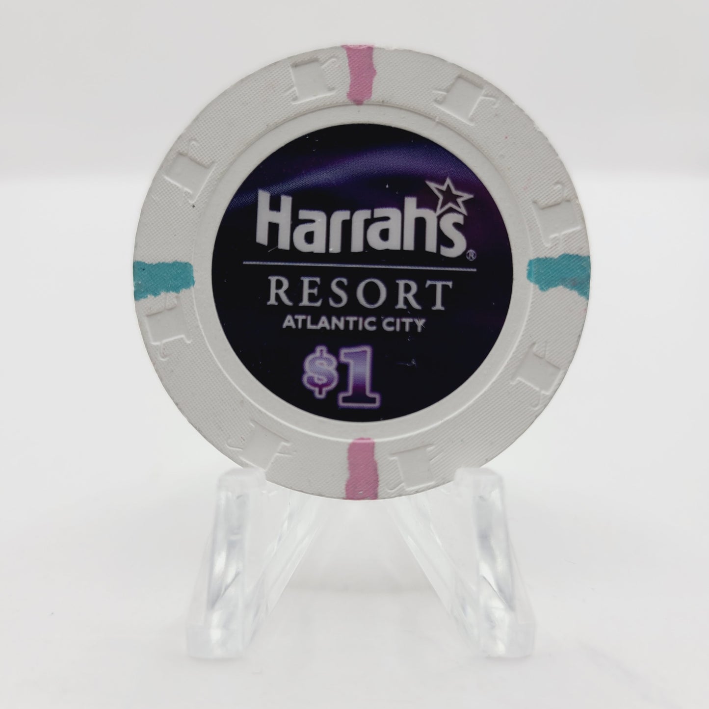 Harrah's Marina Resort Casino Atlantic City New Jersey 2010 $1 Casino Chip