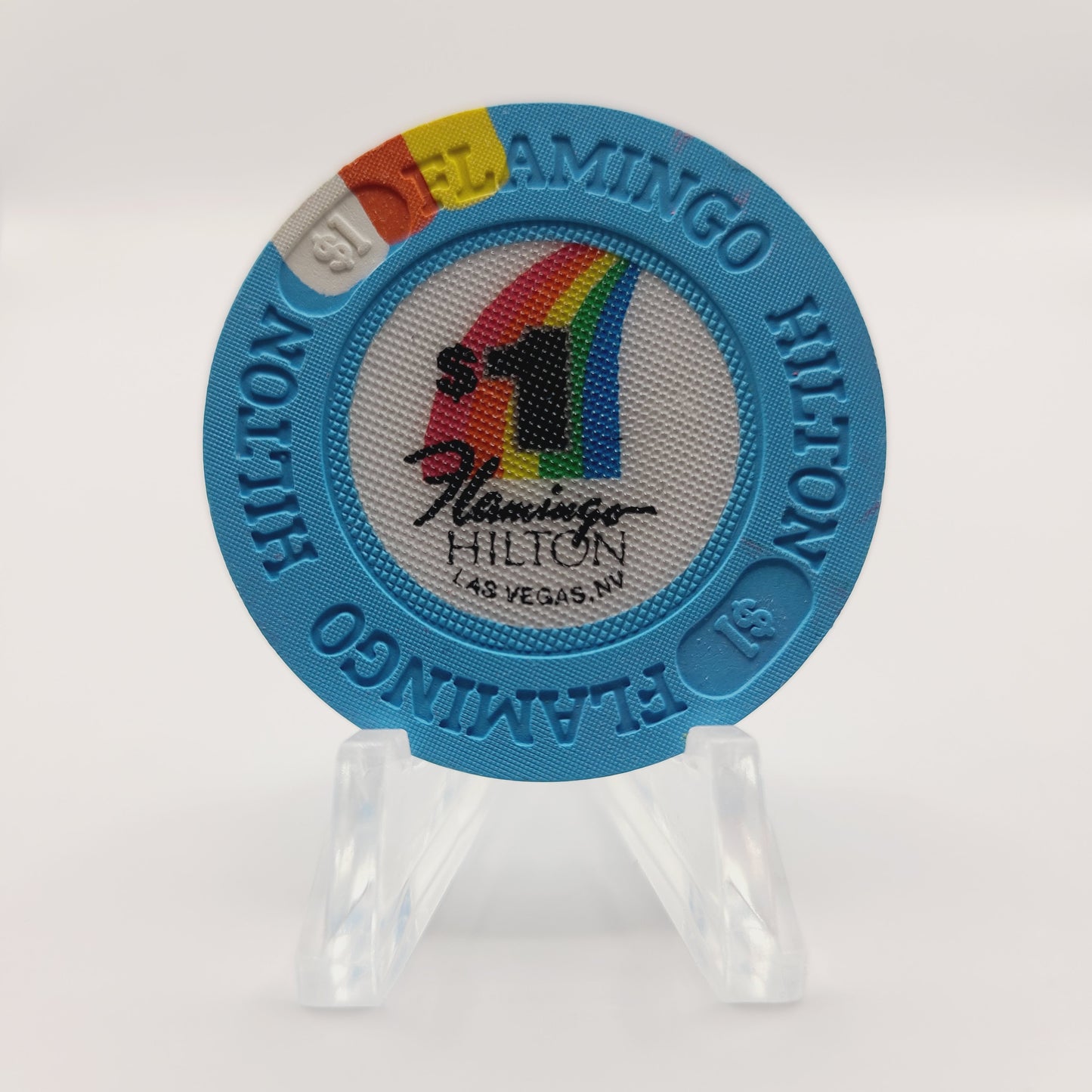Flamingo Hilton Casino Las Vegas Nevada 1990's $1 Casino Chip N7135