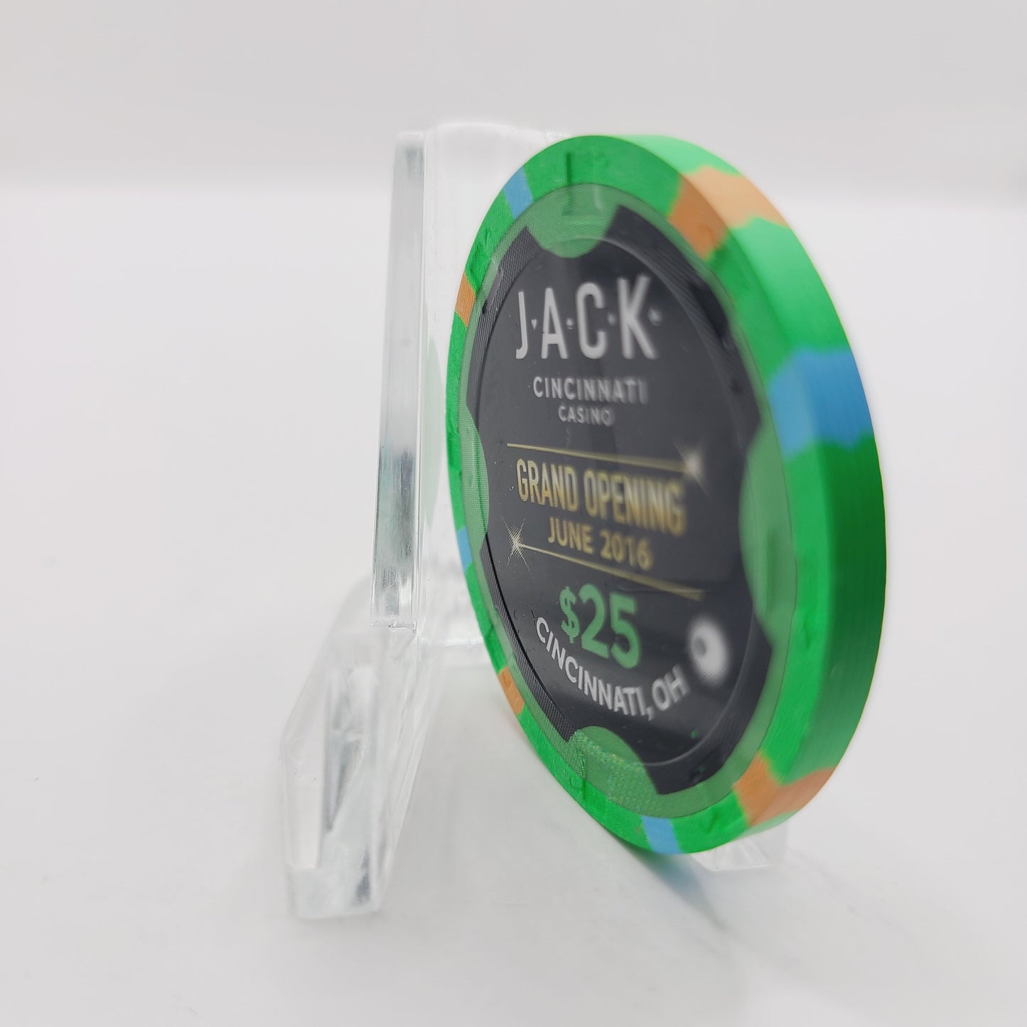 Jack Casino Cincinnati Ohio 2016 "GRAND OPENING" $25 Casino Chip