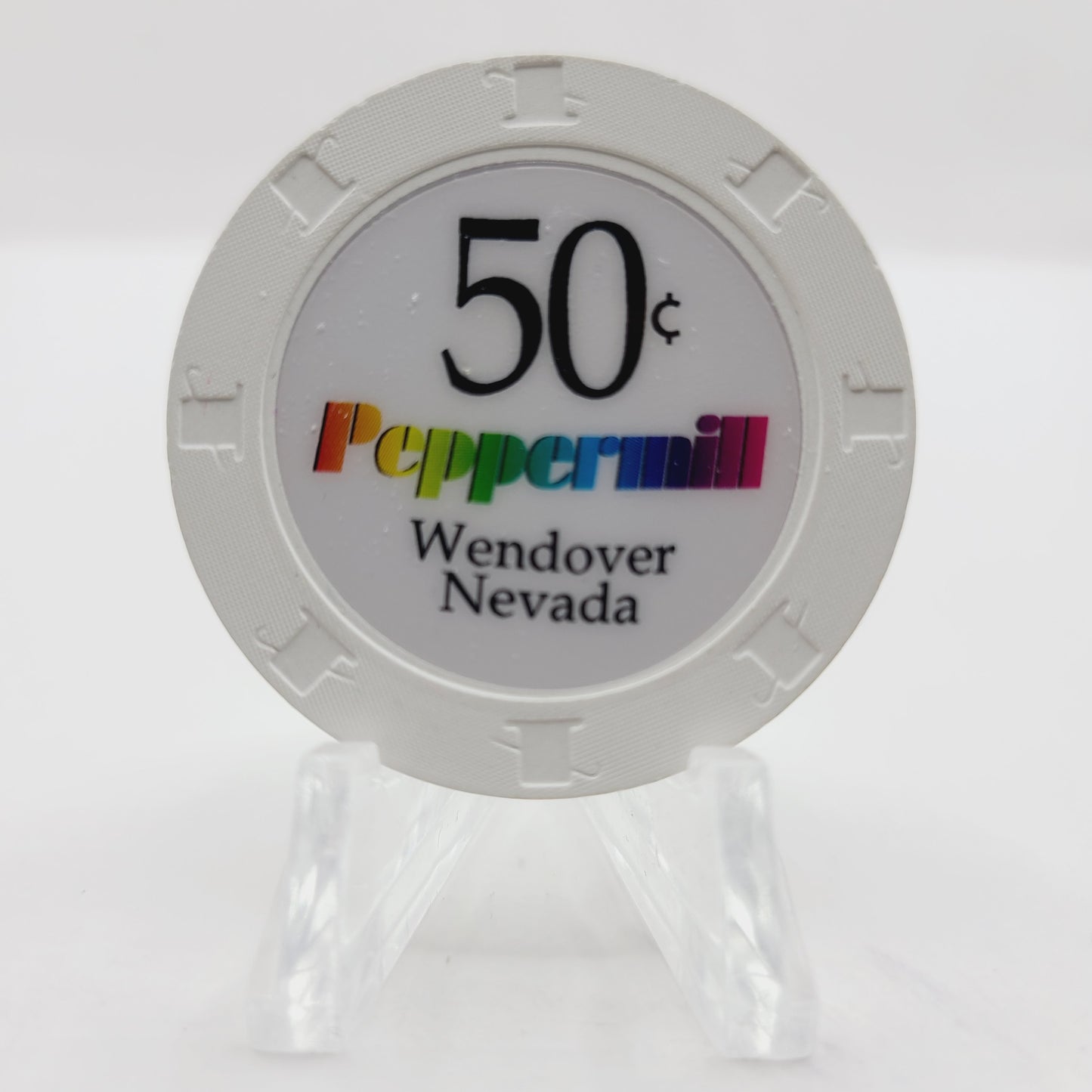Peppermill Hotel Casino Wendover Nevada 2019 $.50 Casino Chip