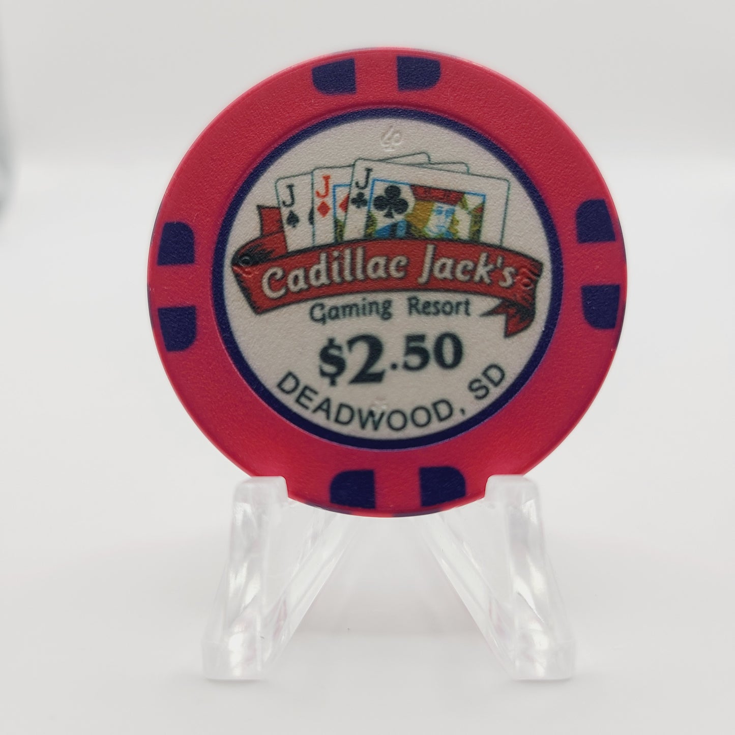 Cadillac Jack's gaming Resort Casino Deadwood South Dakota 2015 $2.50 Casino Chip