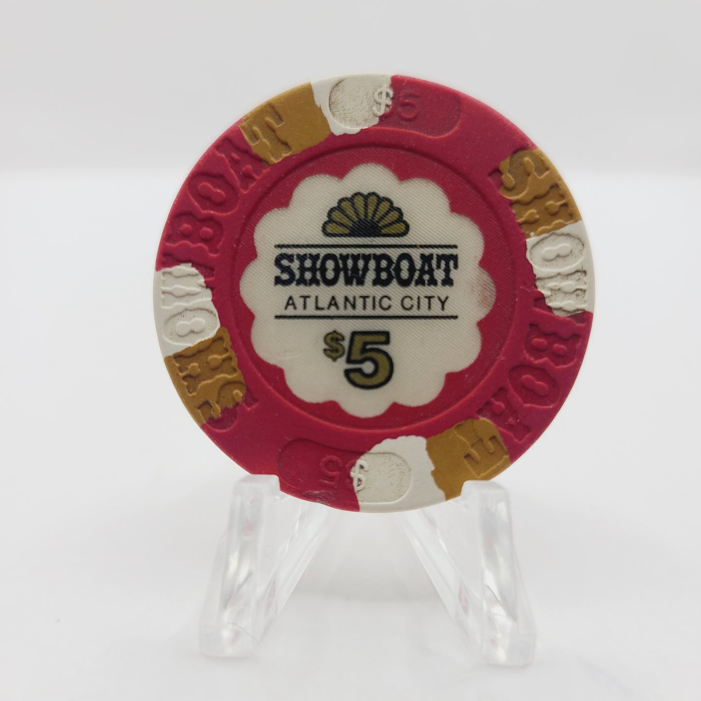 Showboat Hotel Casino Atlantic City New Jersey $5 Casino Chip