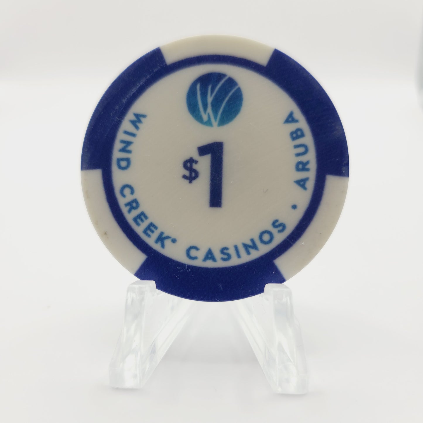 Wind Creek Crystal Casino Oranjestad Aruba $1 Casino Chip