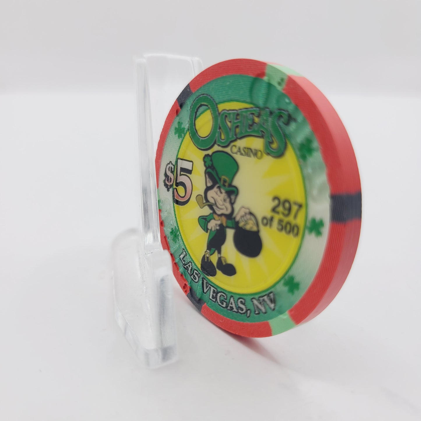 O'Shea's Casino Las Vegas Nevada 2001 "1952 Olds 88" $5 Casino Chip V9313 LTD 500 #297