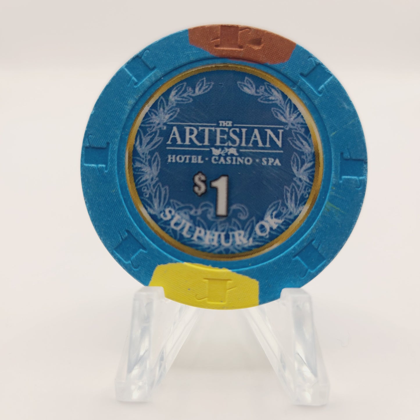 Artesian Hotel Casino Spa Sulphur Oklahoma $1 Casino Chip