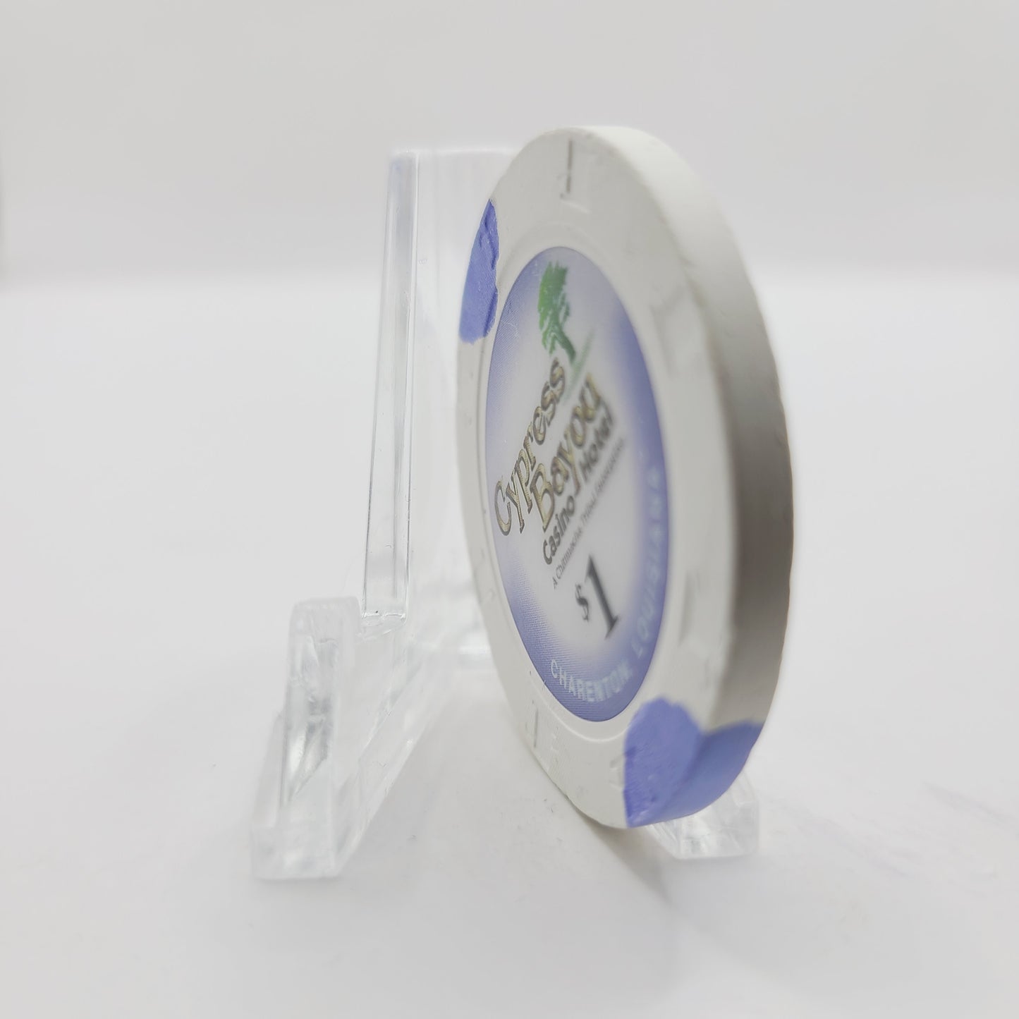 Cypress Bayou Casino Charenton Louisiana $1 Casino Chip