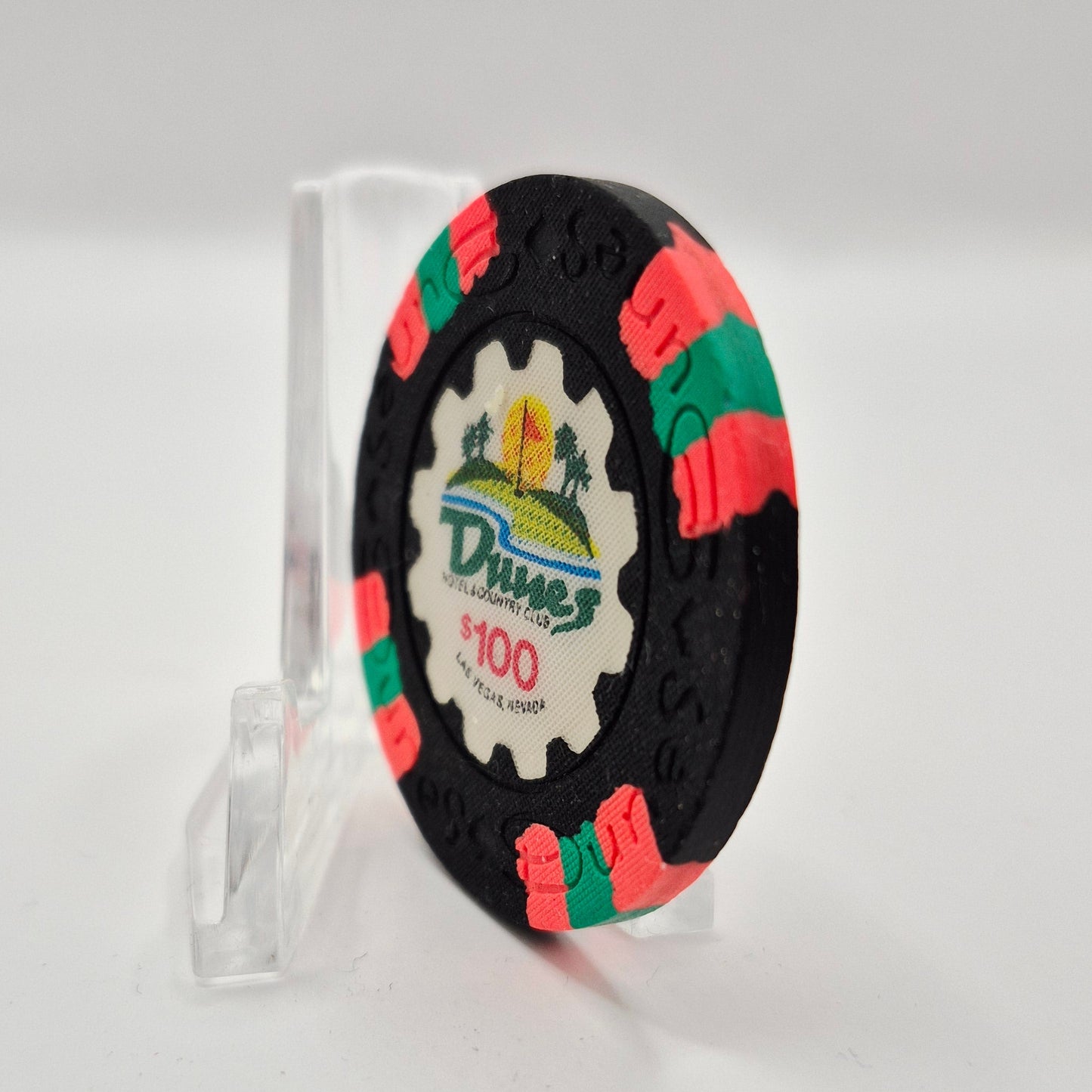 Dunes Hotel Casino Las Vegas Nevada 1989 $100 Casino Chip N4450