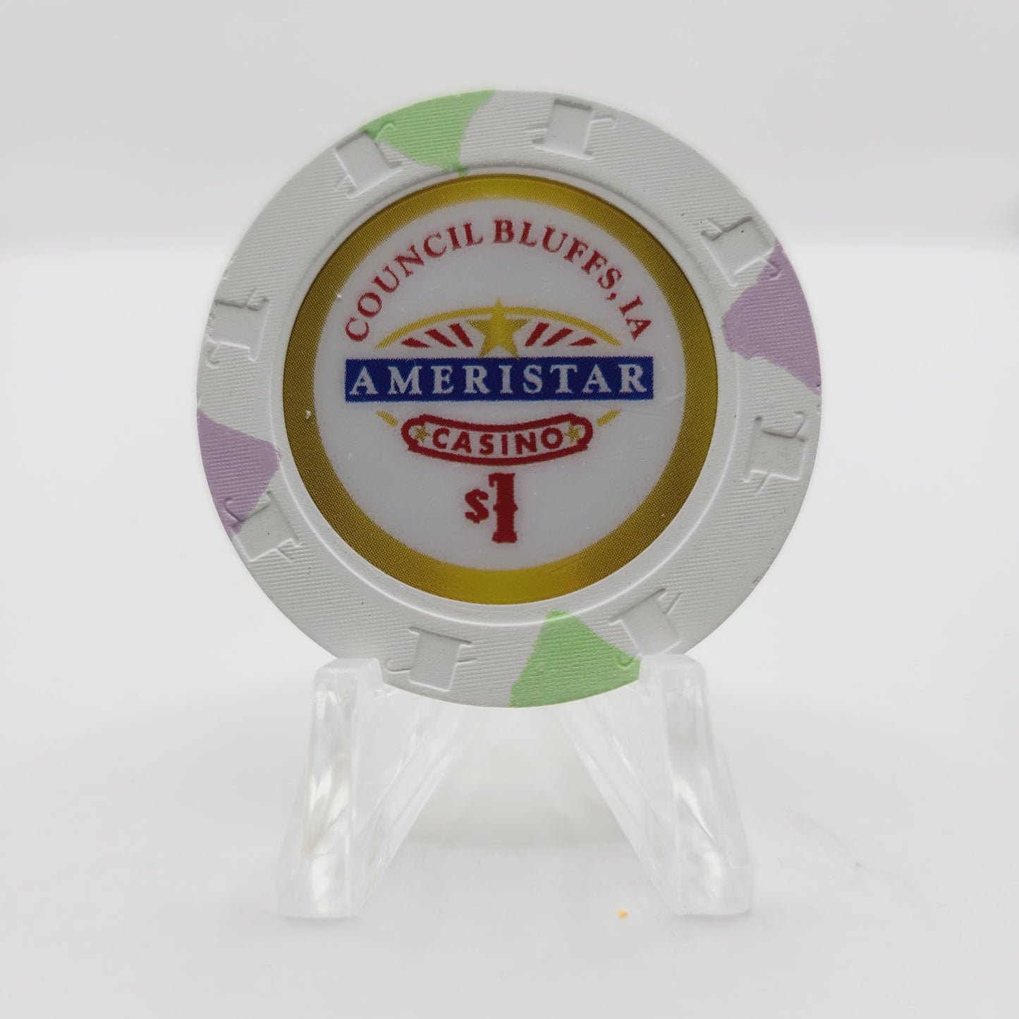 Ameristar Riverboat Hotel Casino Council Bluffs Iowa 2022 $1 Casino Chip