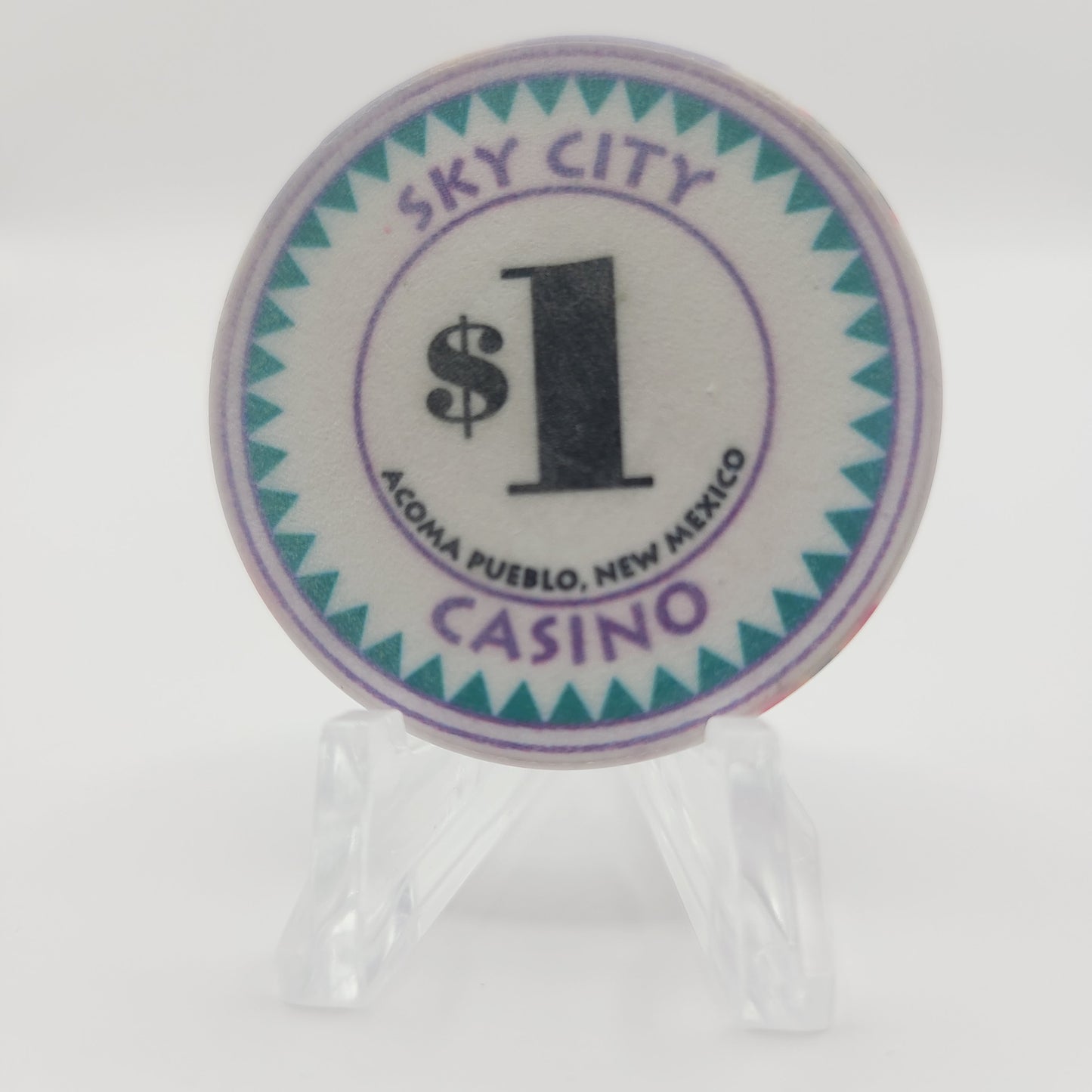 Sky City Casino Acoma New Mexico 1999 $1 Casino Chip