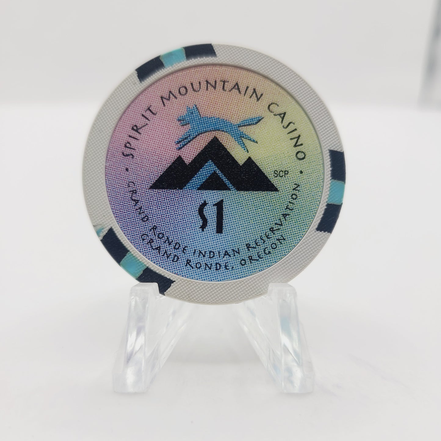 Spirit Mountain Hotel Casino Grand Ronde Oregon $1 Casino Chip