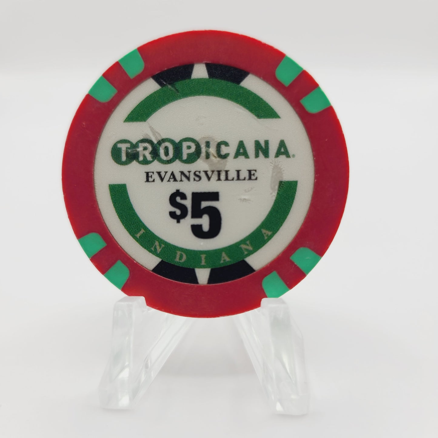 Tropicana Hotel Casino Evansville Indiana 2013 $5 Casino Chip