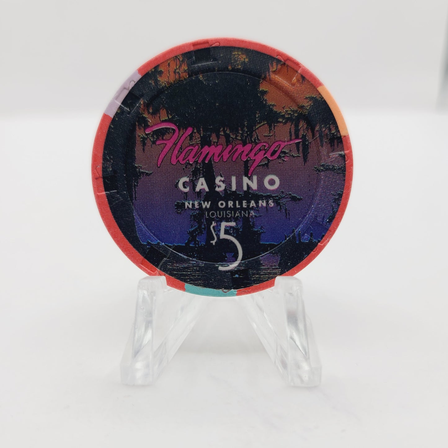 Flamingo Riverboat Casino New Orleans Louisiana $5 Casino Chip