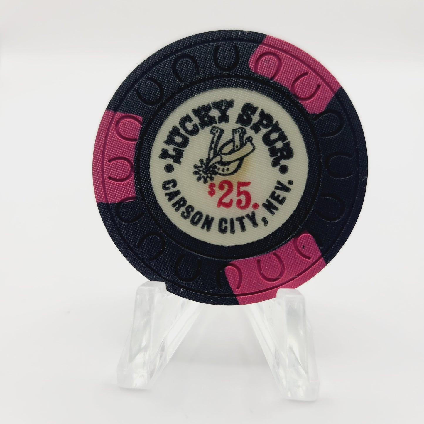 Lucky Spur Casino Carson City Nevada 1973 $25 Casino Chip N4370