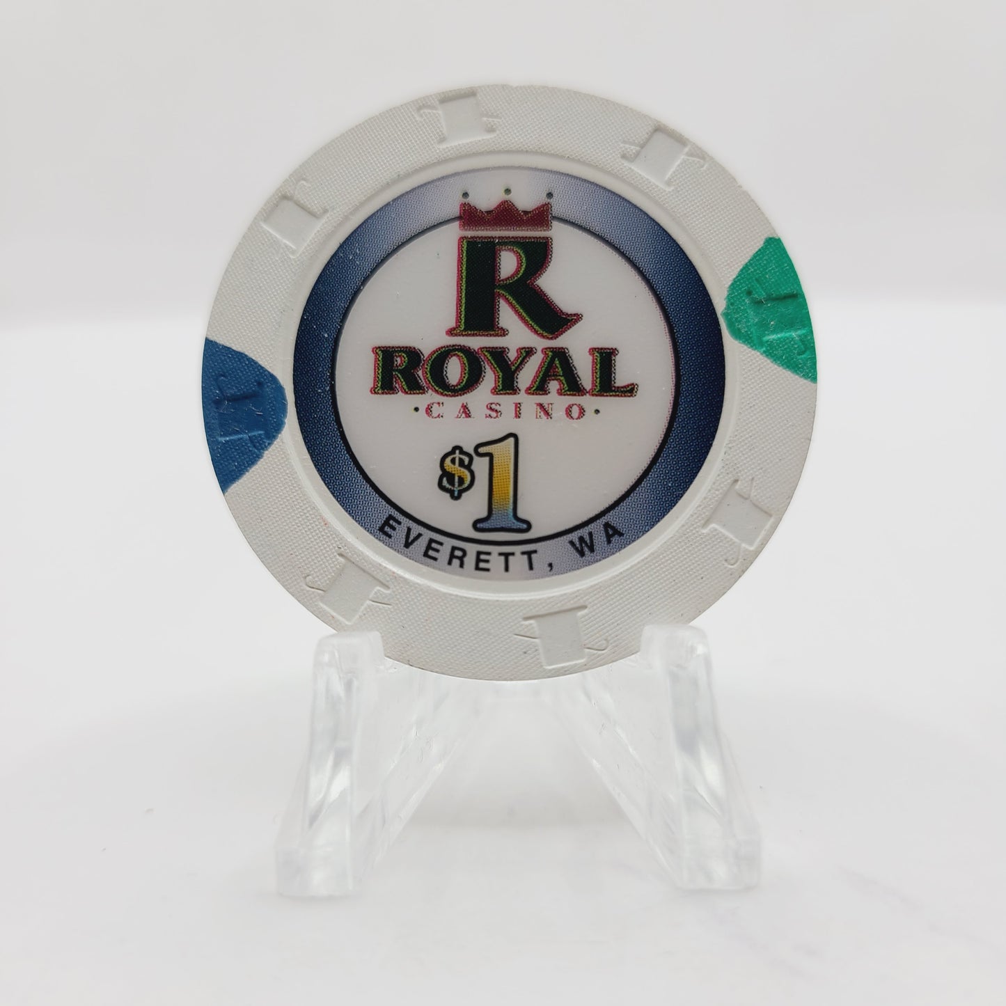 Royal Casino Card Room Everett Washington $1 Casino Chip