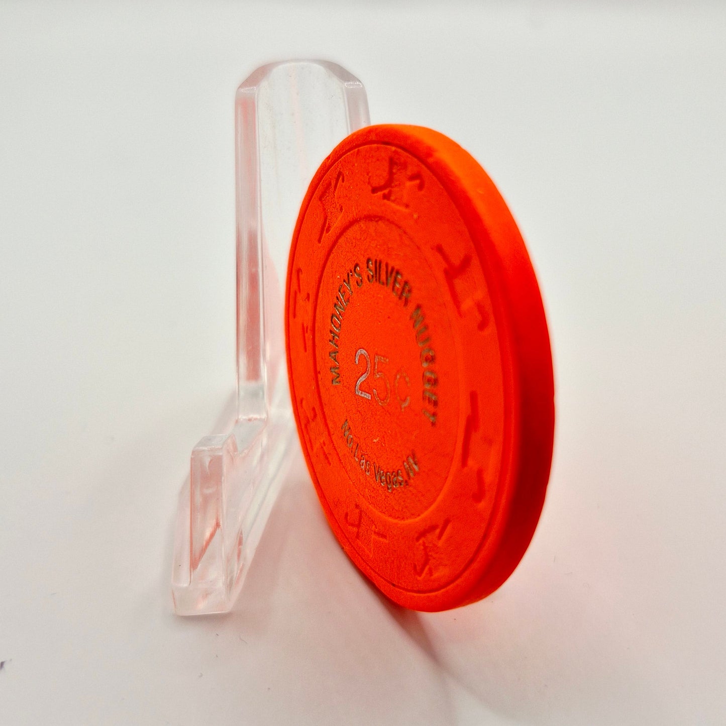 Mahoney's Silver Nugget Casino Las Vegas Nevada 1993 $.25Casino Chip N7828 *Circulated