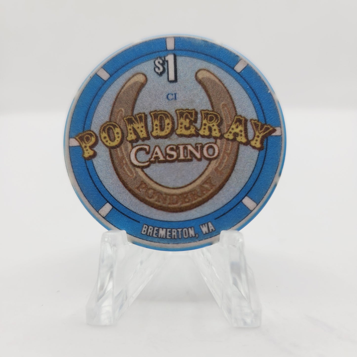 Ponderay Casino Bremerton Washington $1 Casino Chip