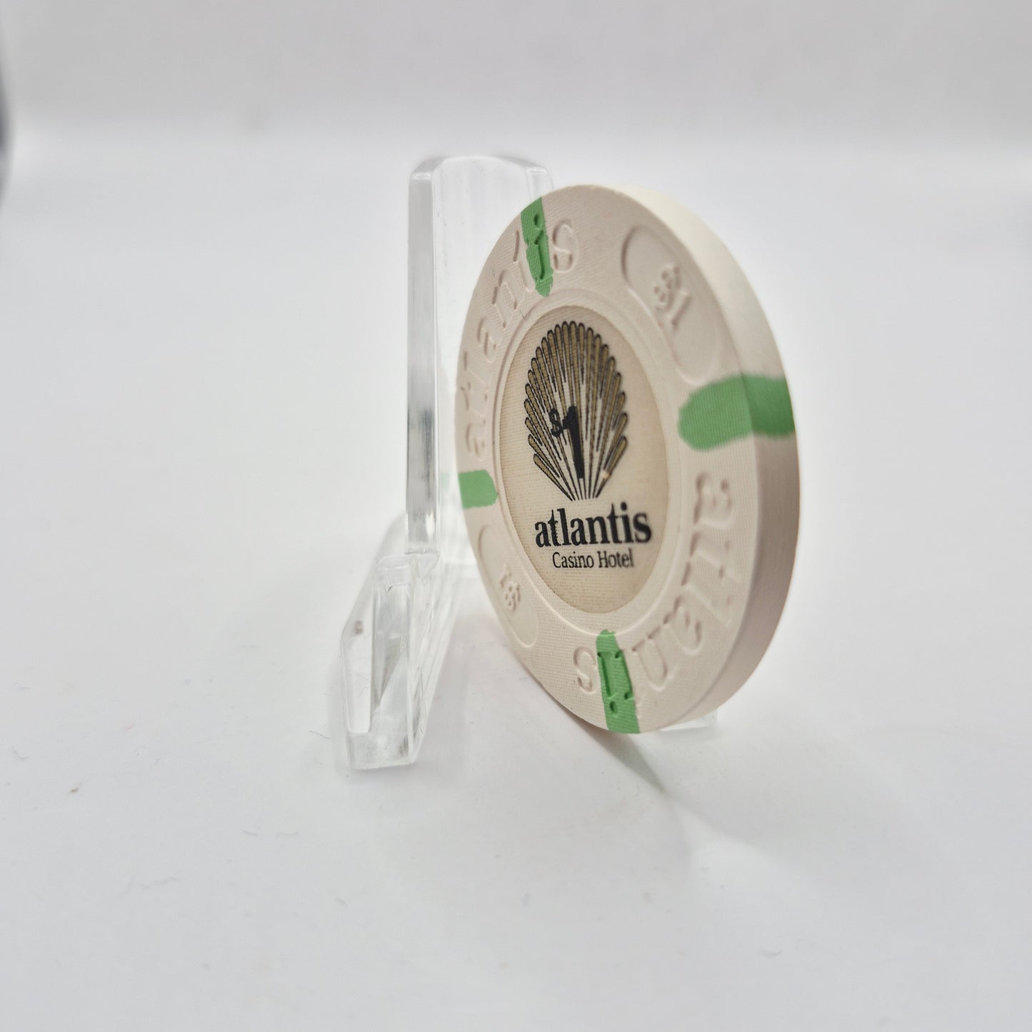 Atlantis Casino Atlantic City New Jersey $1 Casino Chip *Circulated