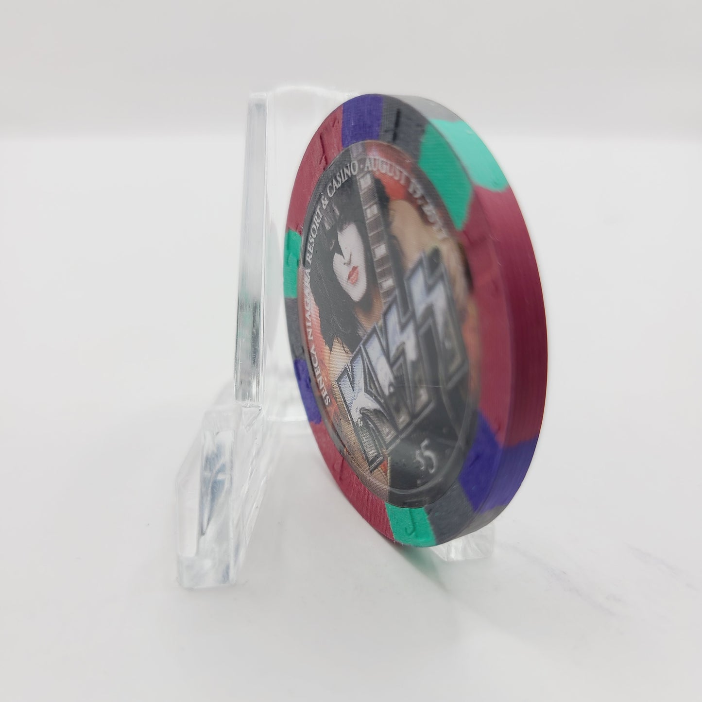 Seneca Niagara Hotel Casino Niagara Falls New York 2017 "KISS" $5 Casino Chip