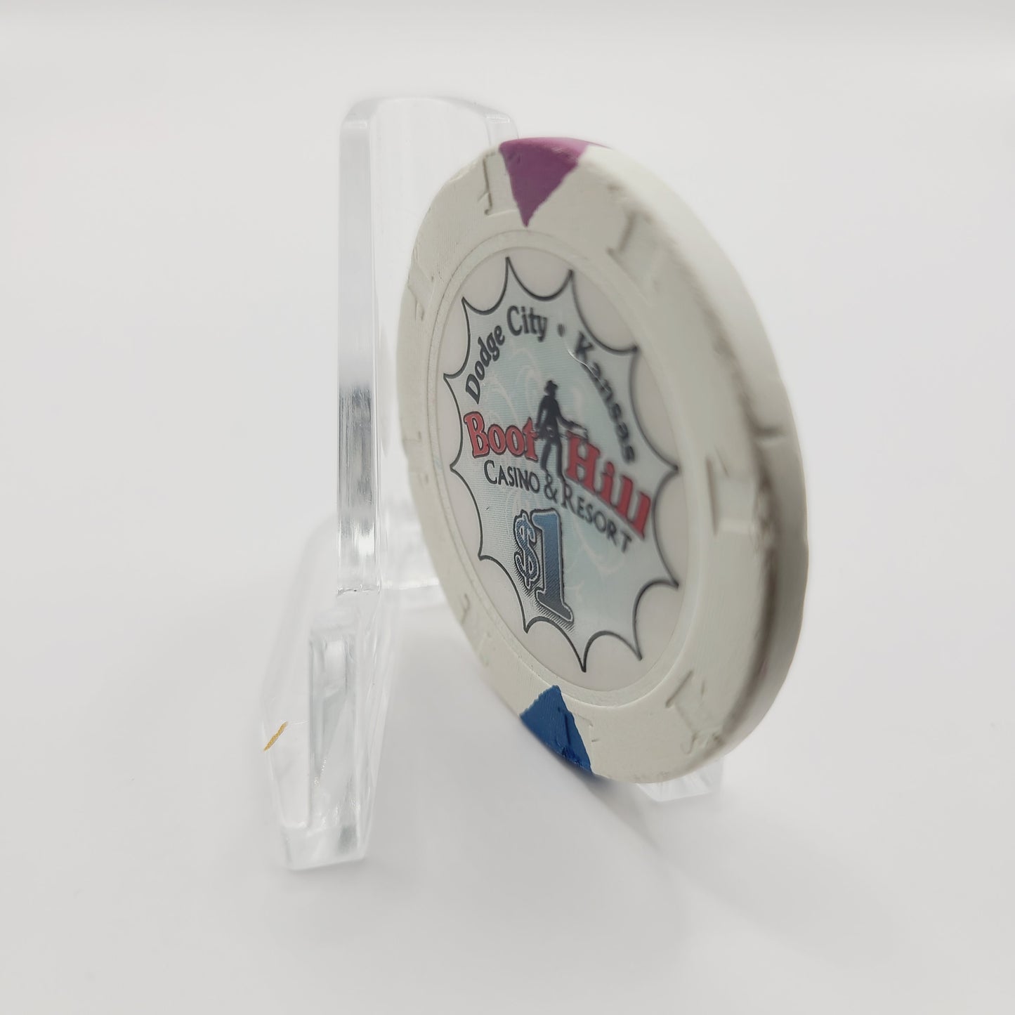 Boot Hill Casino Dodge City Kansas $1 Casino Chip *Circulated