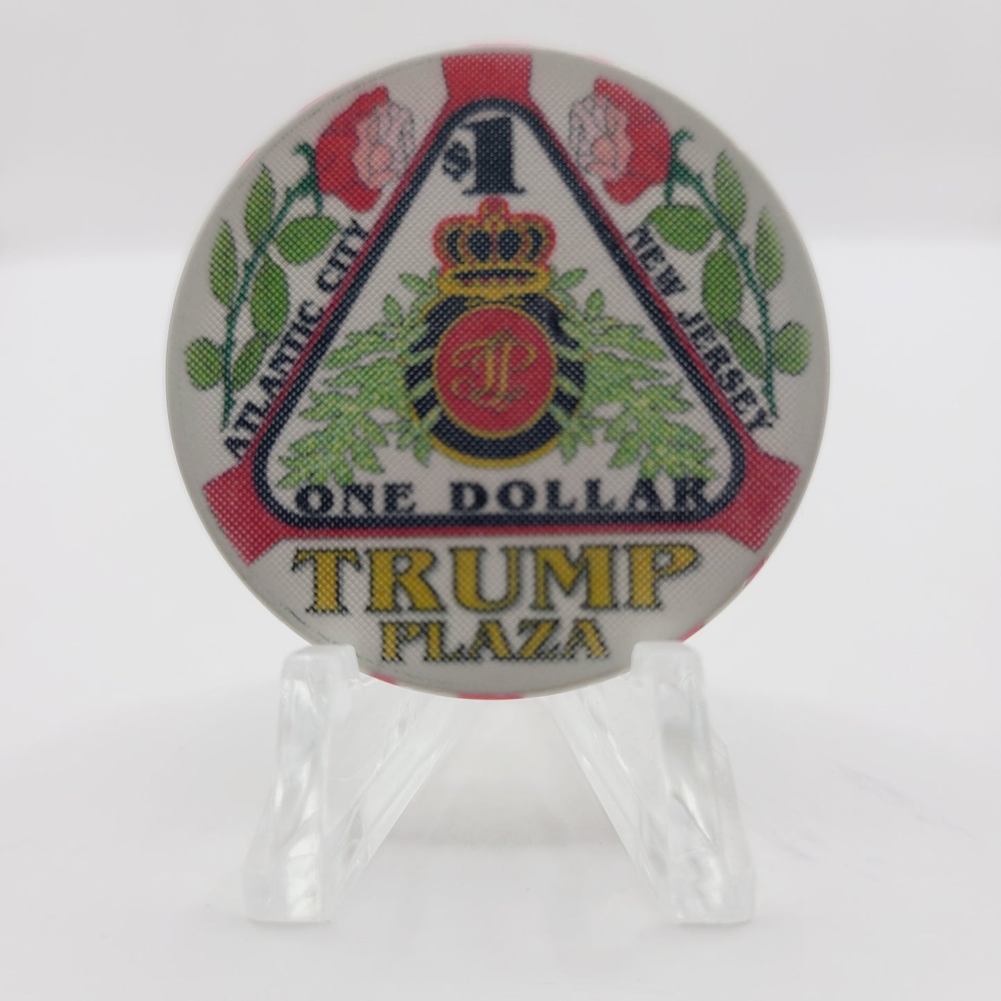 Plaza Hotel Casino Atlantic City New Jersey "Linen" $1 Casino Chip