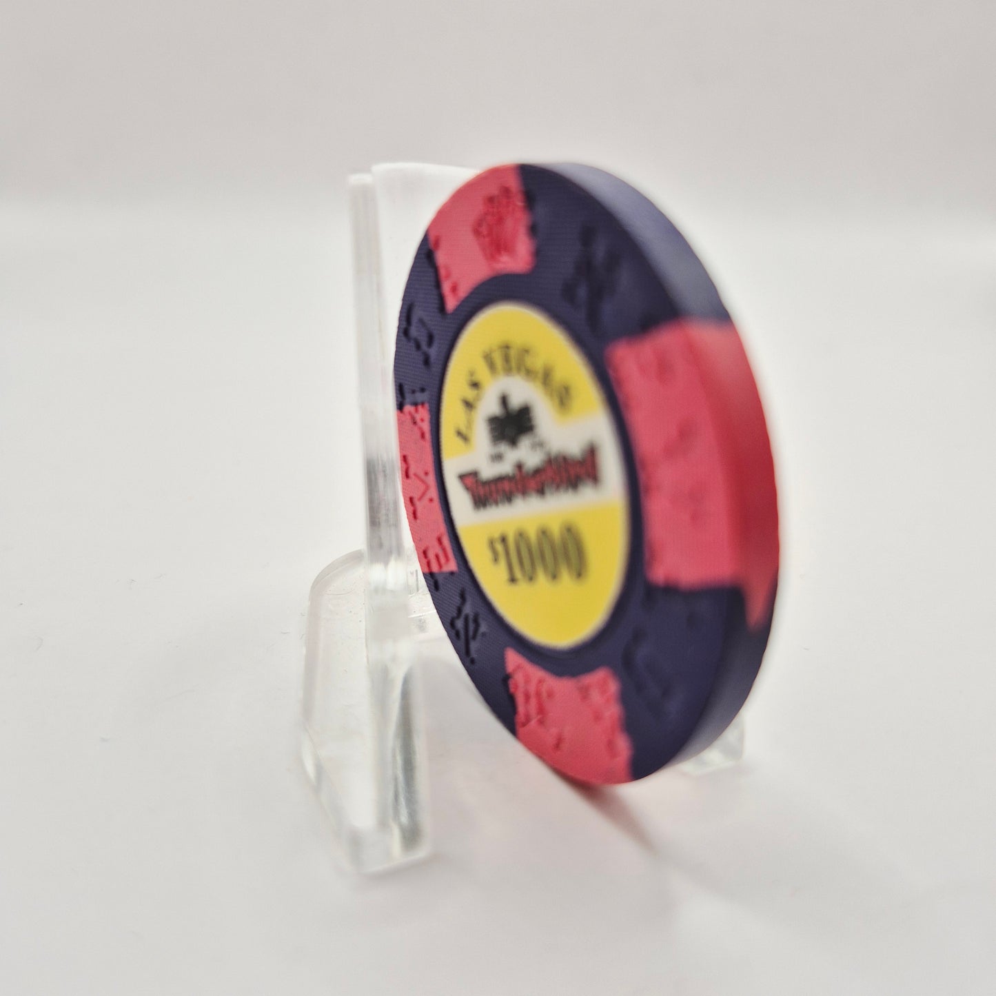 Thunderbird Hotel Casino Las Vegas Nevada 1995 "Borland Imitation" $1000 Casino Chip E2788