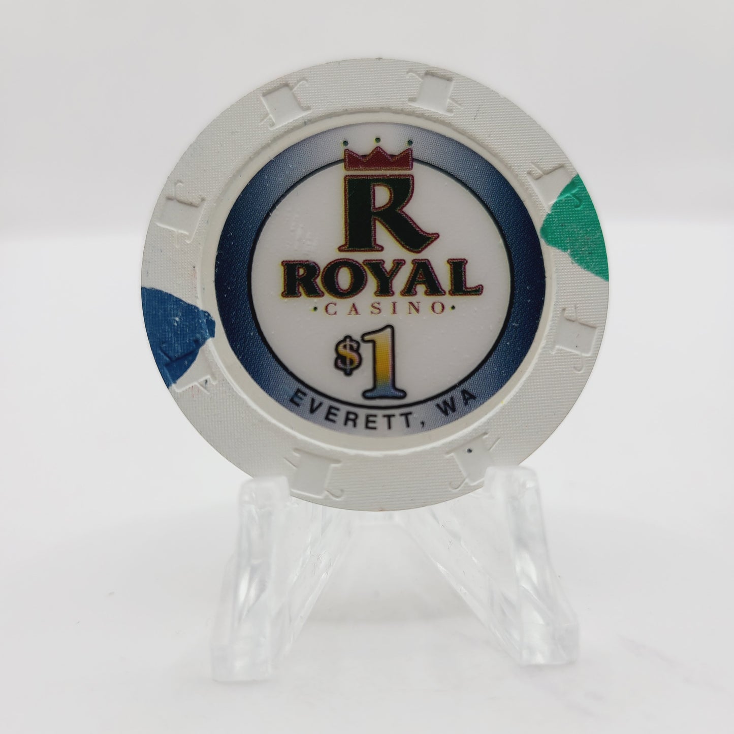 Royal Casino Card Room Everett Washington $1 Casino Chip