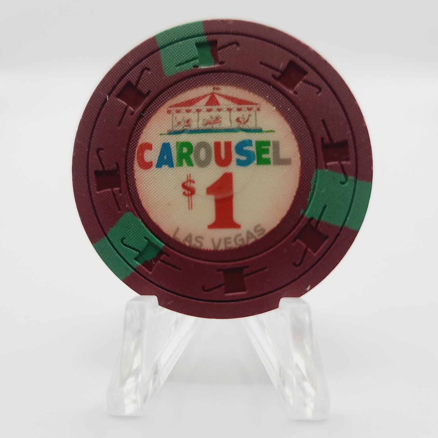 Carousel Casino Las Vegas Nevada 1964 $1 Casino Chip N1420.1