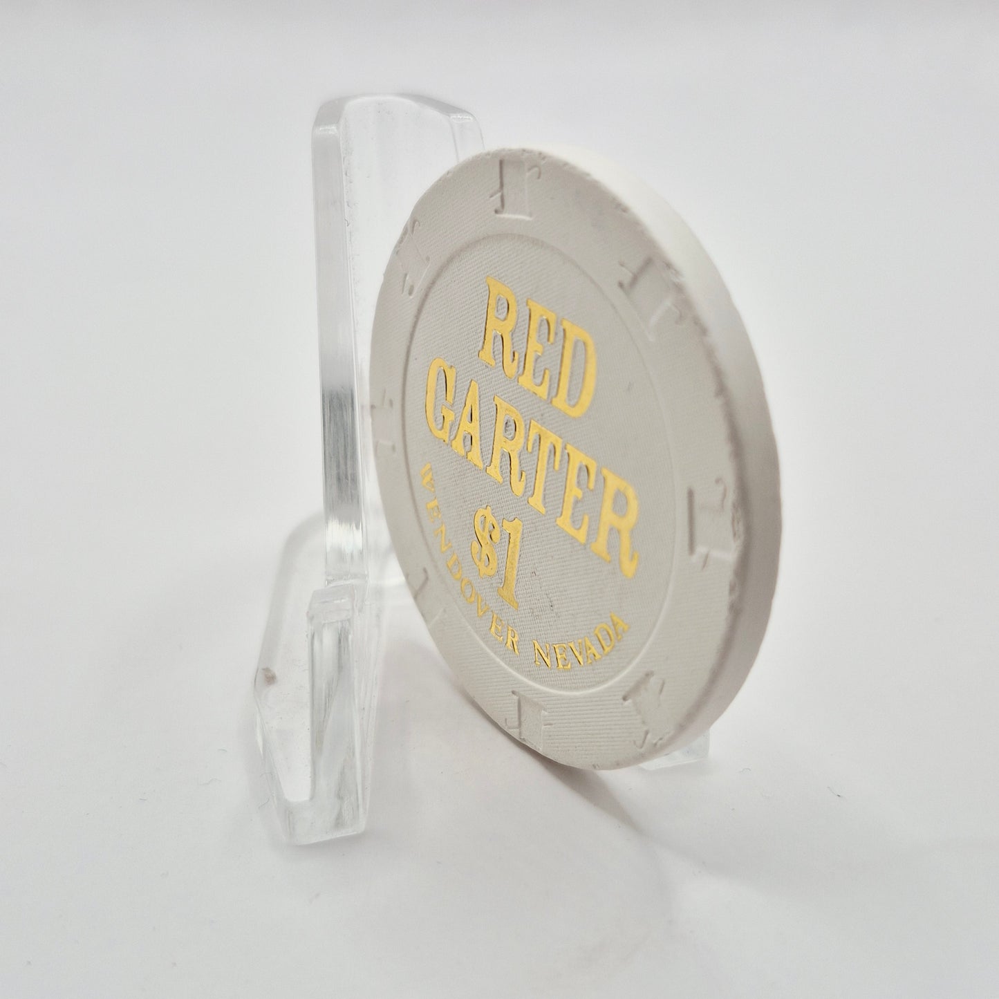 Red Garter Hotel Casino Wendover Nevada 2010 $1 Casino Chip E9635