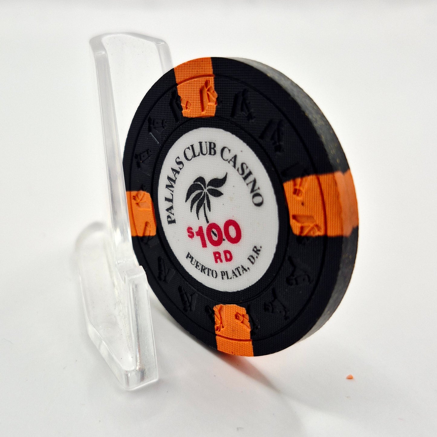 Palmas Club Casino Puerto Plata Dominican Republic $100 RD Casino Chip CG080667