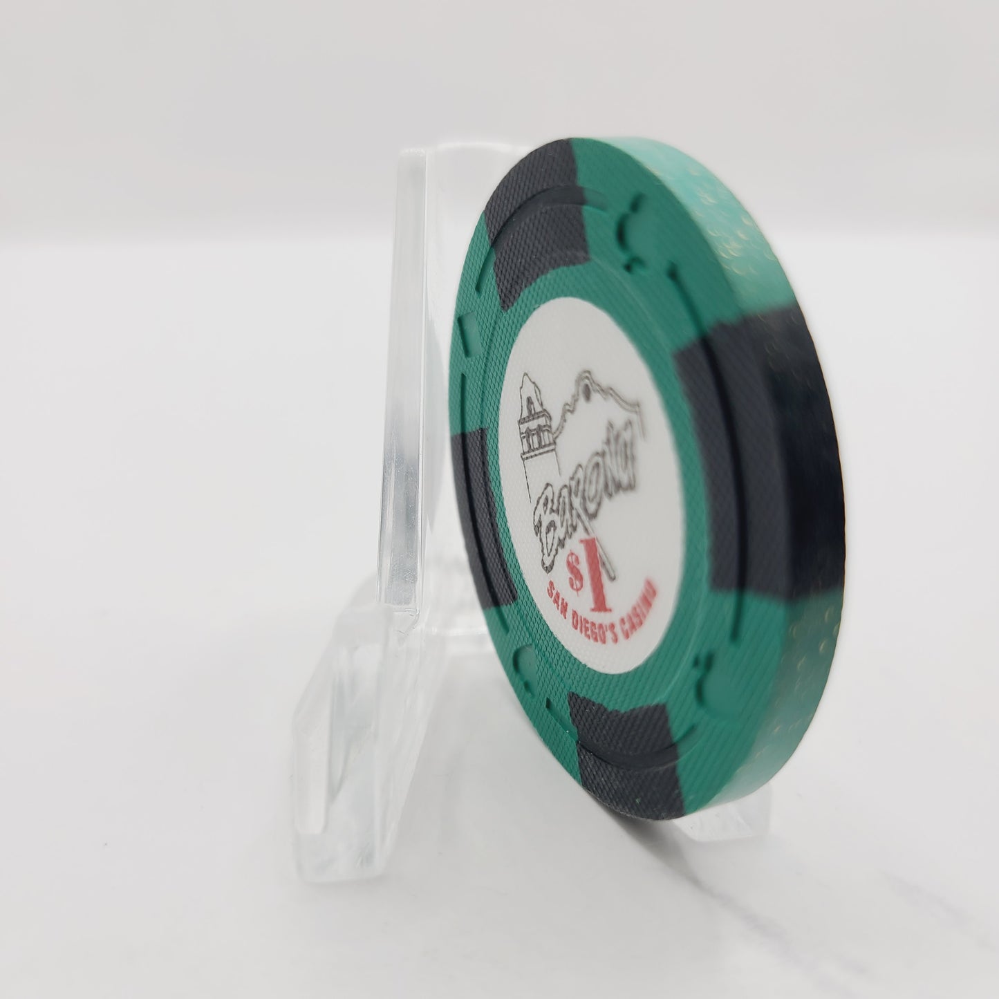 Barona Casino Lakeside California UNCIRCULATED $1 Casino Chip CG323639