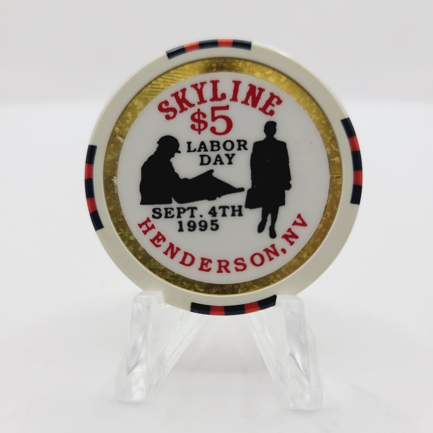 Skyline Casino Henderson Nevada 1995 "Labor Day" $5 Casino Chip N0408 LTD 1500