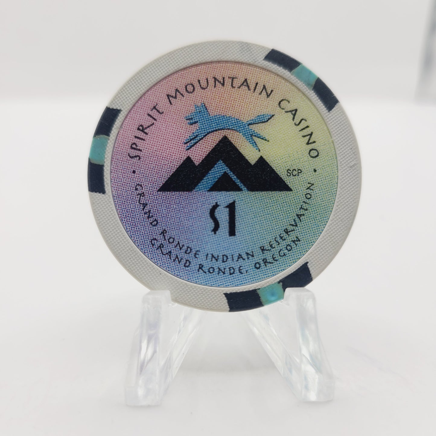 Spirit Mountain Hotel Casino Grand Ronde Oregon $1 Casino Chip