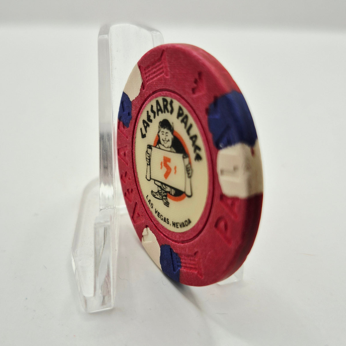 Caesars Palace Las Vegas Nevada 1980's $5 Casino Chip N1388 *Circulated
