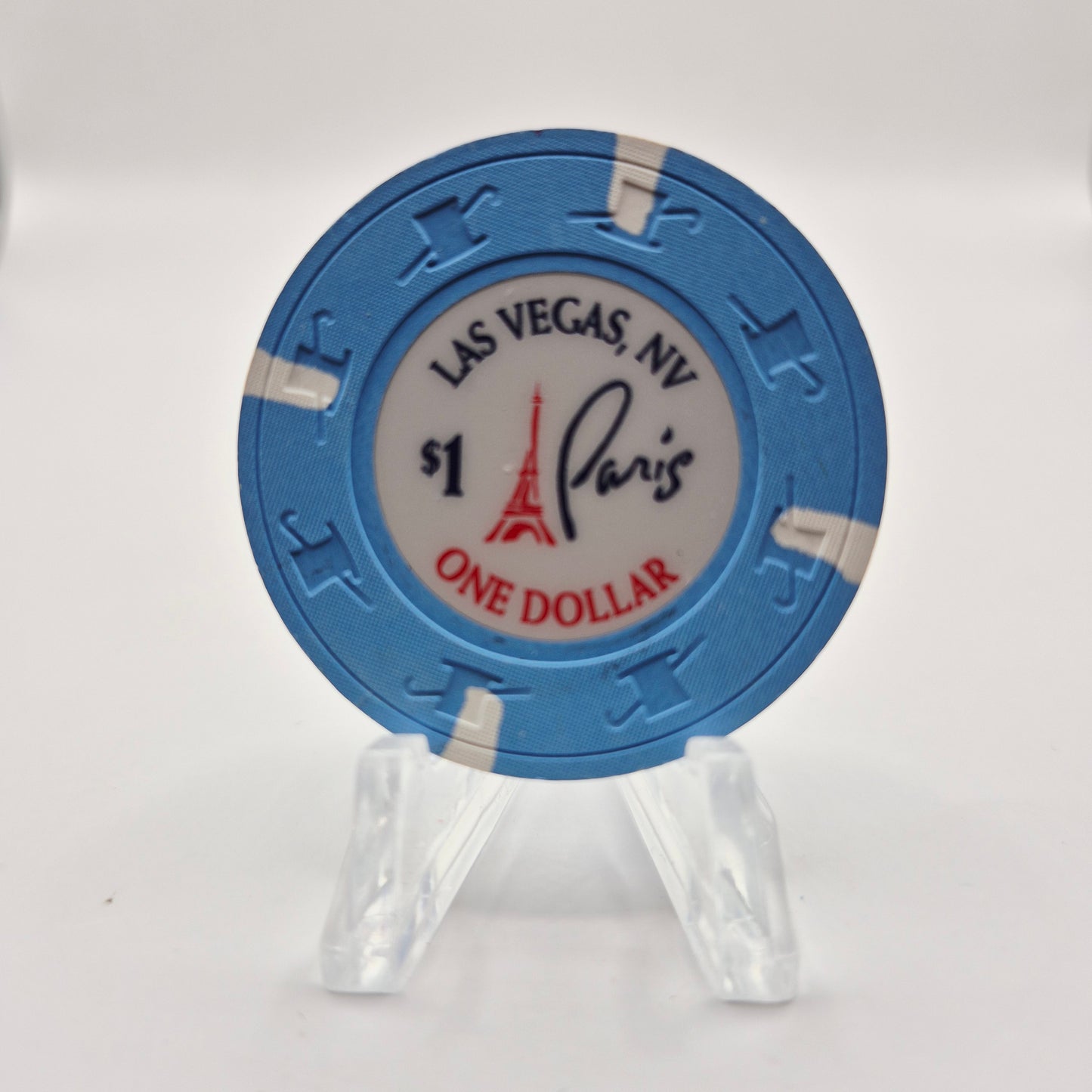Paris Casino Las Vegas NV 2008 $1 Casino Chip E8204