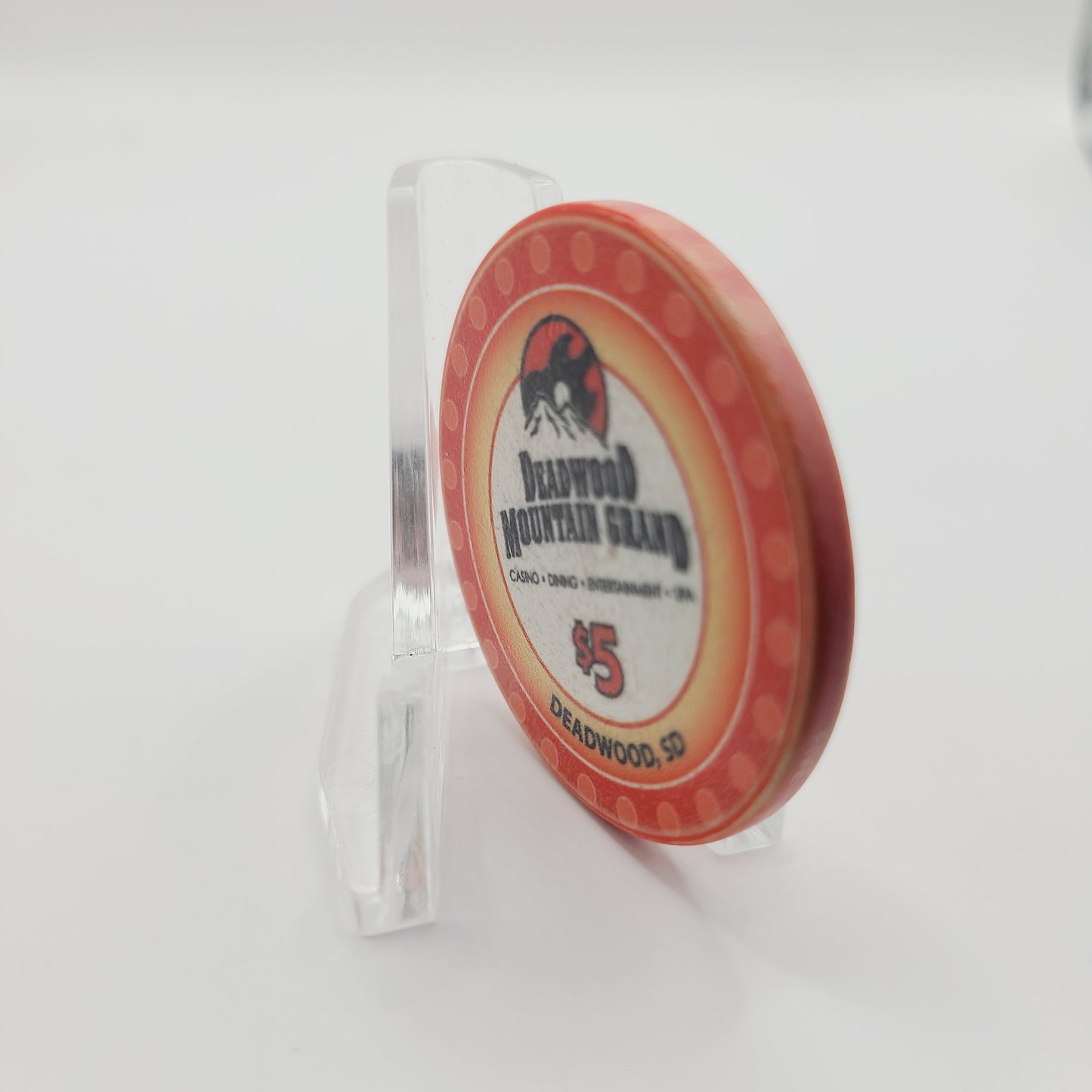 Deadwood Mountain Grand Hotel Casino Deadwood South Dakota 2018 $5 Casino Chip