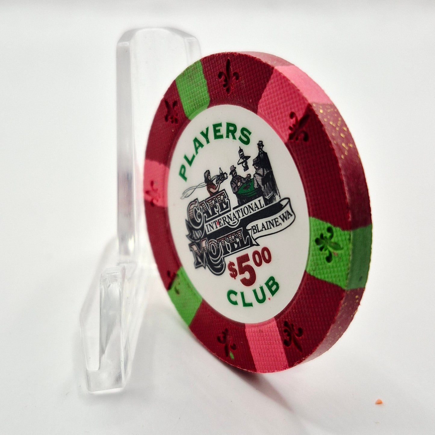 Cafe International Card Room Blaine Washington $5 Casino Chip