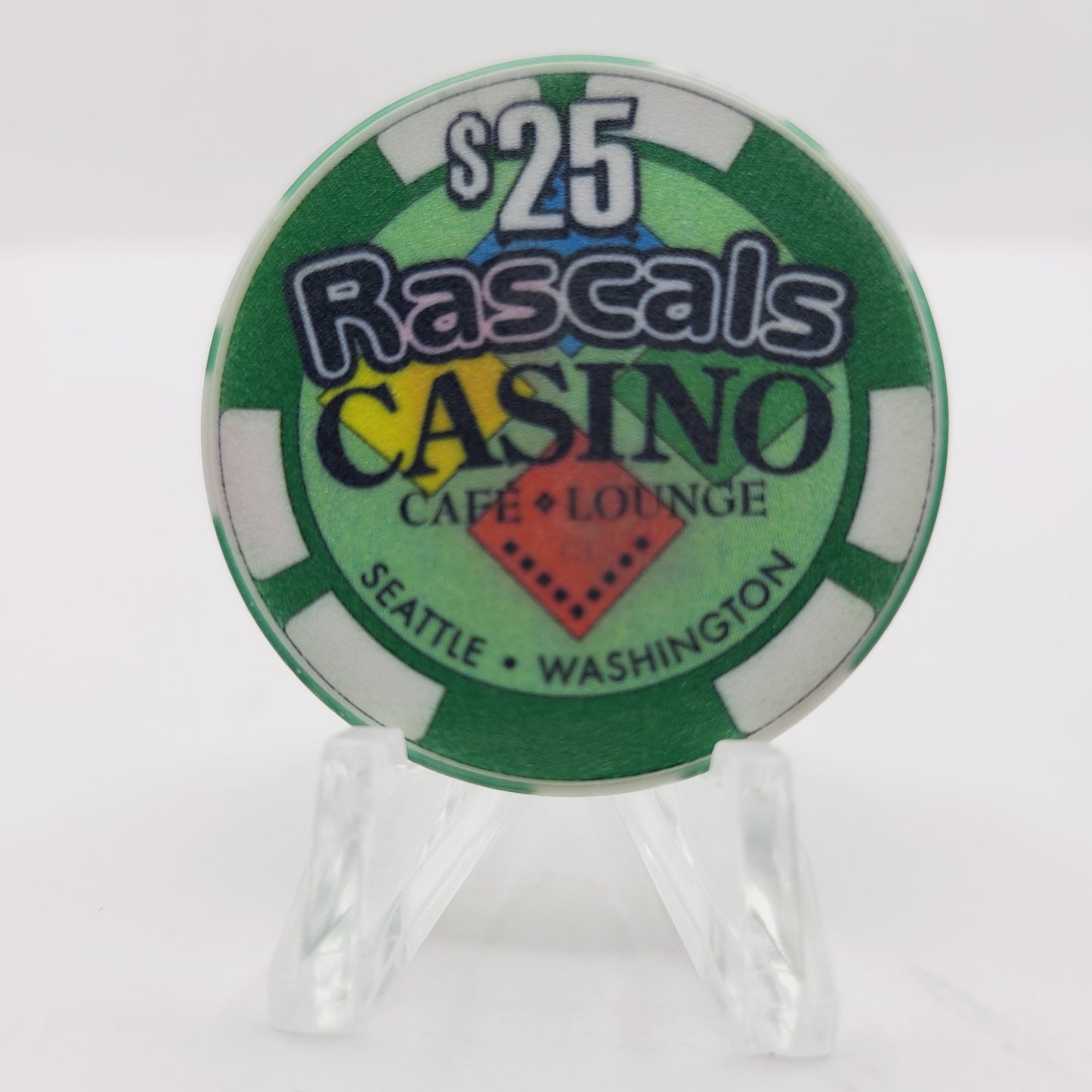 Rascals Casino Seattle Washington $25 Casino Chip