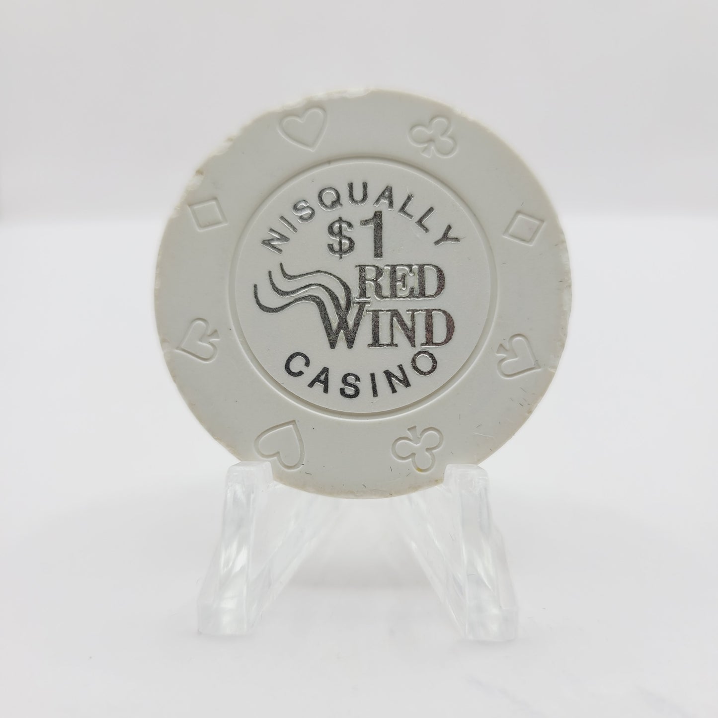 Red Wind Casino Olympia Washington 1997 $1 Casino Chip